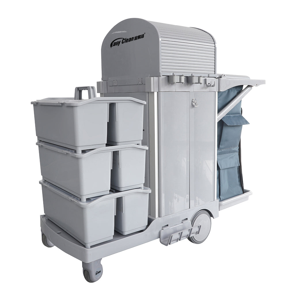 S135 Locked Door Janitorial Cart for Office, Hospital and Mall